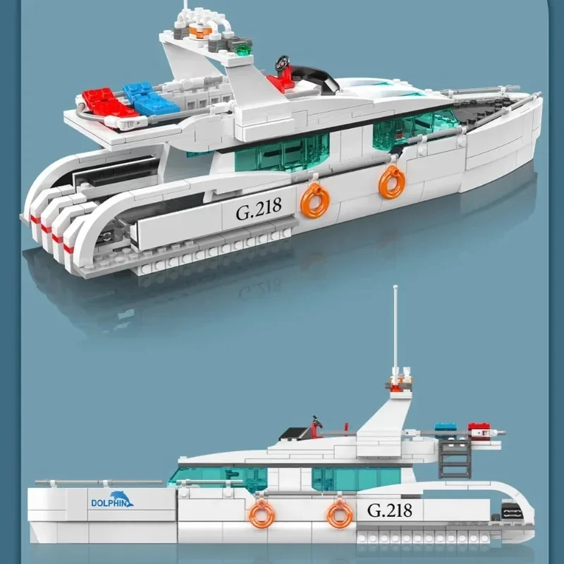 Mould King 857PCS 10218 Conjun - Model Kit Yacht avaliação e preço