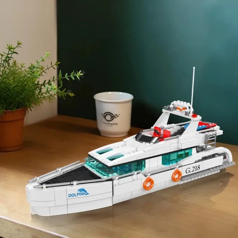 Mould King 857PCS 10218 Conjun - Model Kit Yacht avaliação e preço