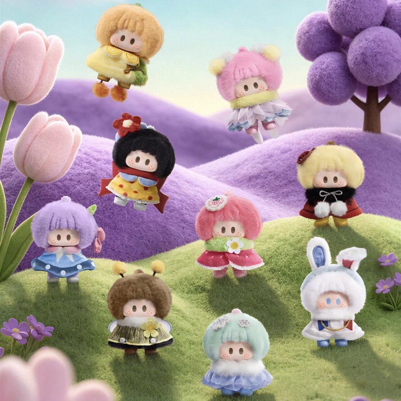 MINISO YOYO Meadow PomPom Seri - Model Kit Anime Girl avaliação e preço
